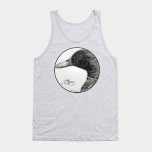 Mallard Duck Pencil Sketch | Circle | Tank Top